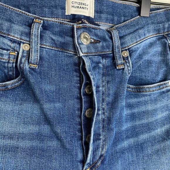 Citizens of Humanity Isola Jeans Size 26 Lawless Blue Crop Flare Stretch Denim - Picture 9 of 15